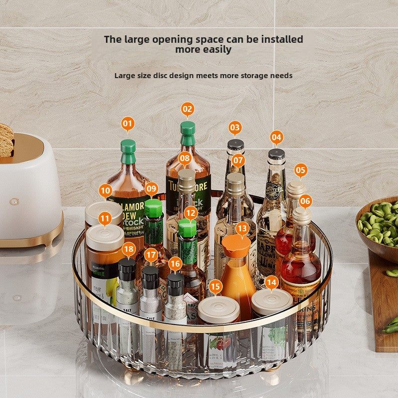 360-Degree Rotating Spice Rack for Kitchen Storage of Special Seasonings