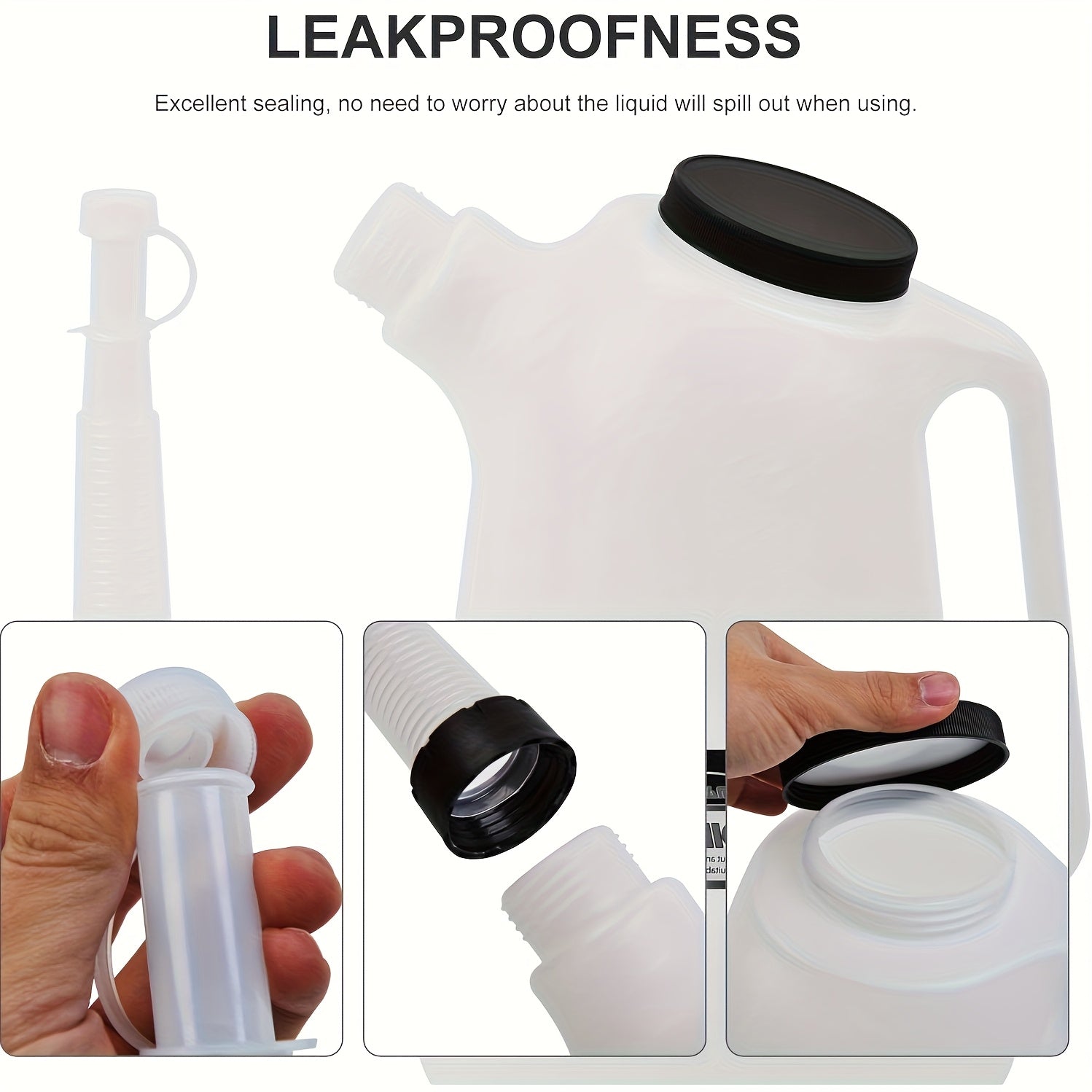 1pc 5L Scale Plastic Oil Pot | Fuel Funnel and Manual Engine Oil Distributor, Lightweight and Easy to Carry, Convenient for Filling, Anti-Overflow Design, Sturdy and Durable, Suitable for Mechanical Maintenance, PVC Material