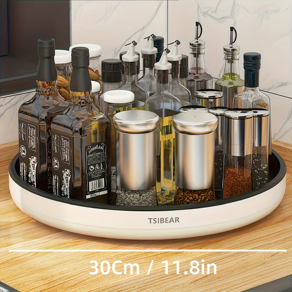 1pc 360° Rotating Kitchen Organizer - Multi-functional Countertop Storage Rack, Cabinet Storage Solution - Suitable for Storing Spices And Oils, Space-saving. Models Available for Selection., Kitchen Organizers And Storage