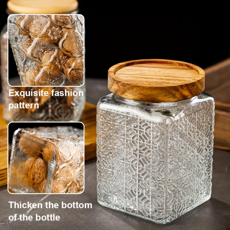 6\u002F3pcs Airtight Food Storage Container Set, Mixed Grain Snack Storage Airtight Jars, Coffee Bean, Sugar, Tea, Salt, Candy, Spice Storage Jars, Kitchen Gadgets for Restaurant Food Trucks