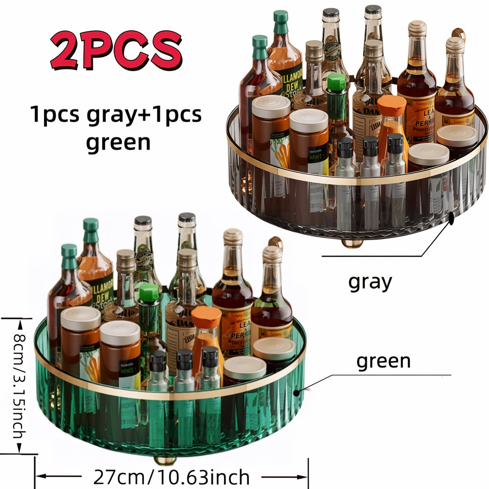 360-Degree Rotating Spice Rack for Kitchen Storage of Special Seasonings