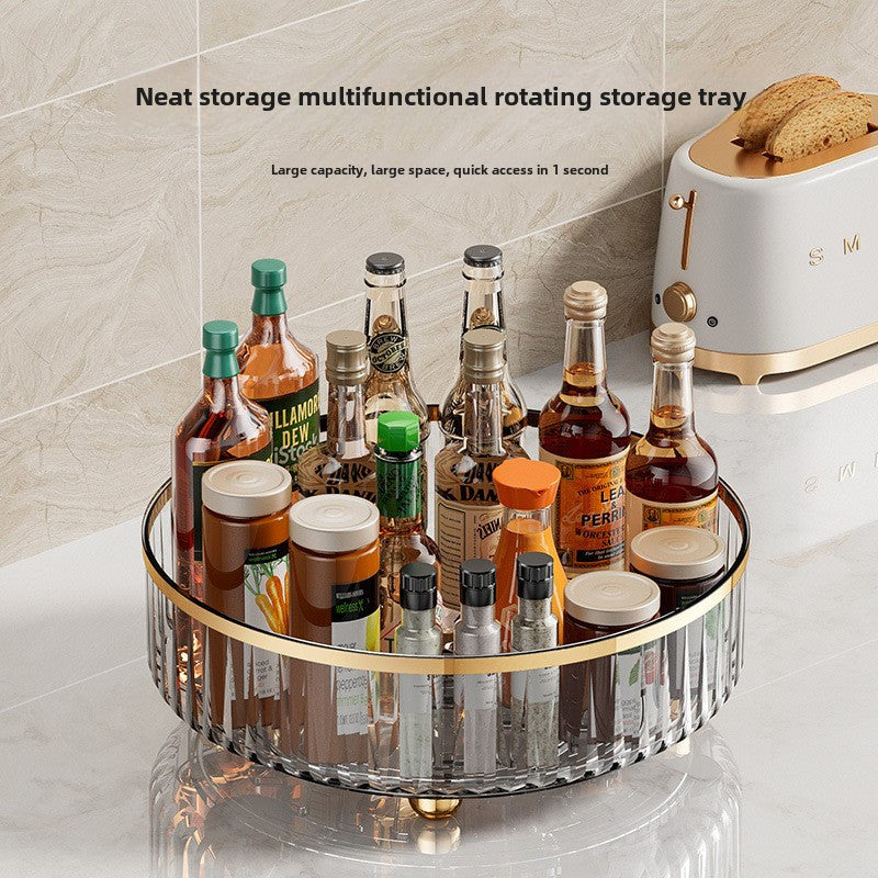 360-Degree Rotating Spice Rack for Kitchen Storage of Special Seasonings