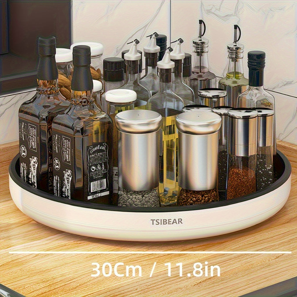 1pc 360° Rotating Kitchen Organizer - Multi-functional Countertop Storage Rack, Cabinet Storage Solution - Suitable for Storing Spices And Oils, Space-saving. Models Available for Selection., Kitchen Organizers And Storage