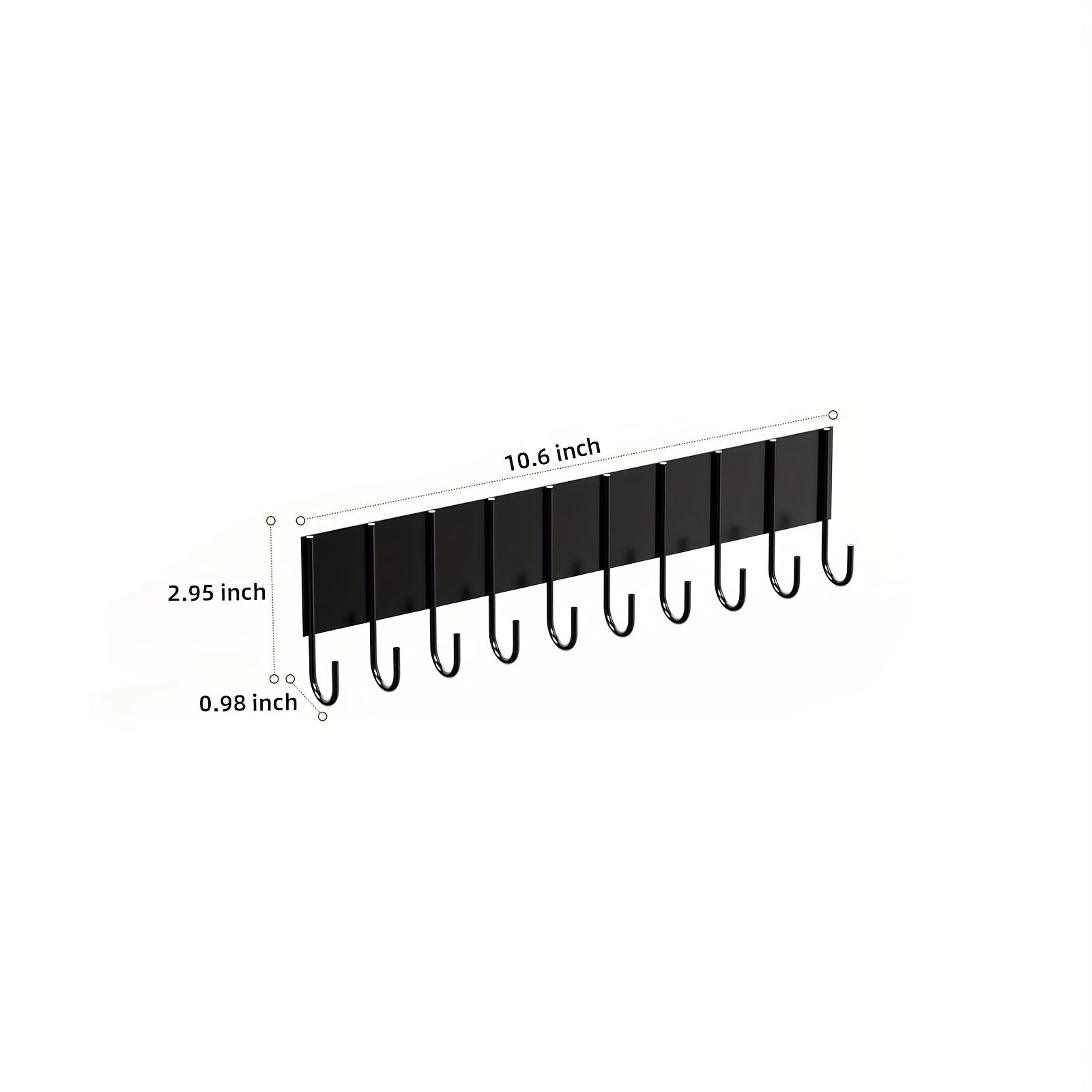 Magnetic Spice Rack For Refrigerator, Magnetic Shelf, Moveable Fridge Organizer With 8-Hook Rack, Seasoning Organizer For Kitchen