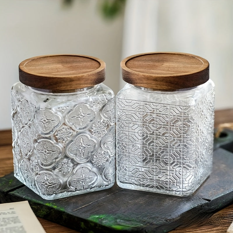 6\u002F3pcs Airtight Food Storage Container Set, Mixed Grain Snack Storage Airtight Jars, Coffee Bean, Sugar, Tea, Salt, Candy, Spice Storage Jars, Kitchen Gadgets for Restaurant Food Trucks