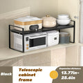 Storage Solutions for Restaurants And Businesses, Including a White Expandable Cabinet Rack, Layered Storage Options, And a Countertop Seasoning Organizer, Ideal for Kitchen Cabinets And Storage Areas, Designed to Be Stackable And Space-Efficient