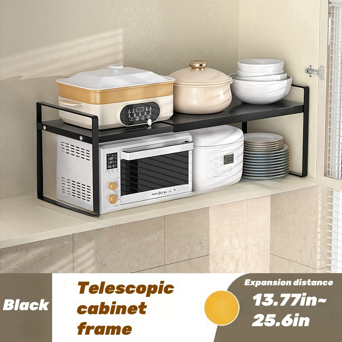 Storage Solutions for Restaurants And Businesses, Including a White Expandable Cabinet Rack, Layered Storage Options, And a Countertop Seasoning Organizer, Ideal for Kitchen Cabinets And Storage Areas, Designed to Be Stackable And Space-Efficient