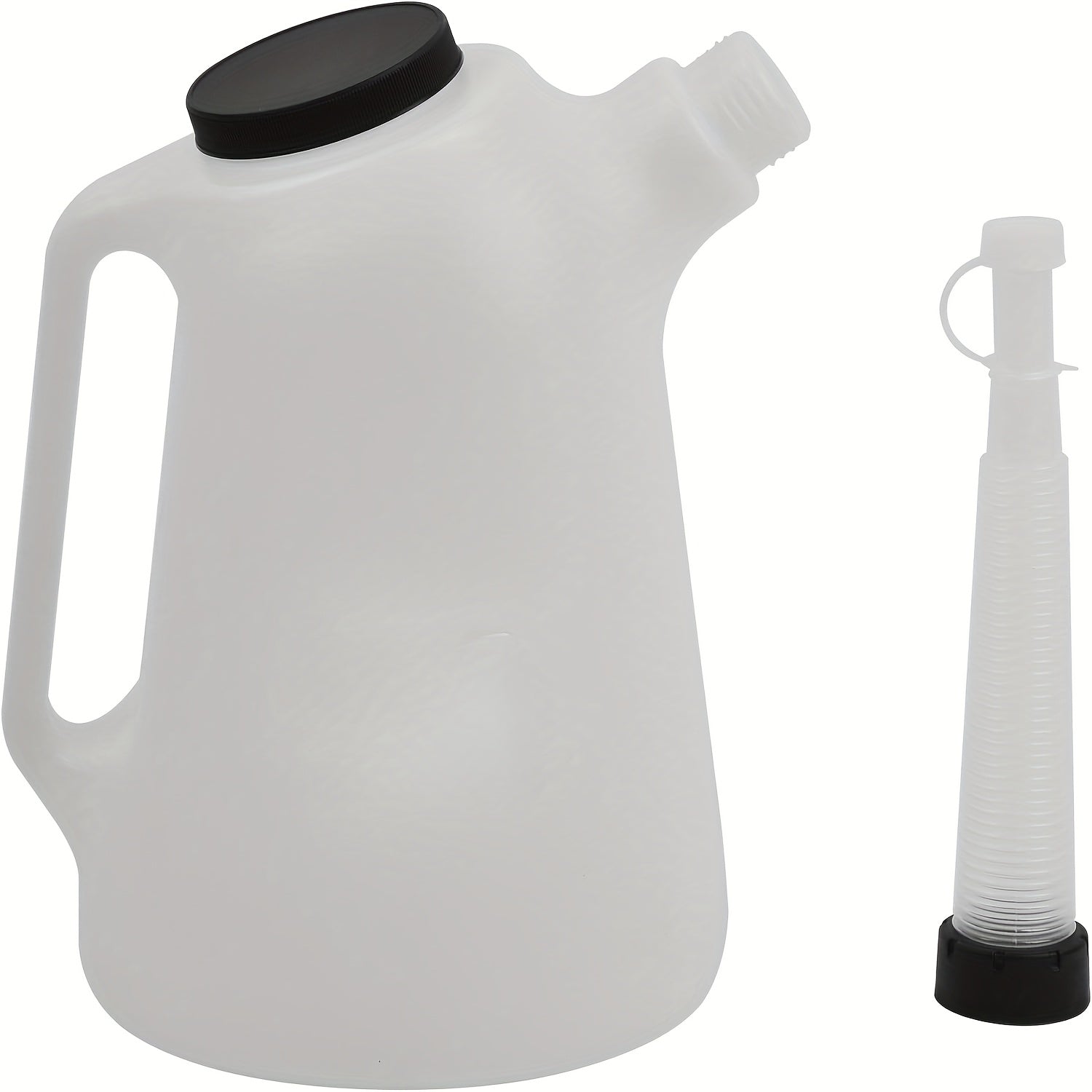 1pc 5L Scale Plastic Oil Pot | Fuel Funnel and Manual Engine Oil Distributor, Lightweight and Easy to Carry, Convenient for Filling, Anti-Overflow Design, Sturdy and Durable, Suitable for Mechanical Maintenance, PVC Material