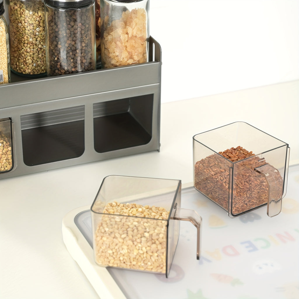 Wall-Mounted Spice Rack Set - Multi-Compartment Spice Rack, Durable Aluminum Spice Rack, No Drilling Required for Installation, Includes Spice Containers And Jars for Kitchen And Dining Room Use